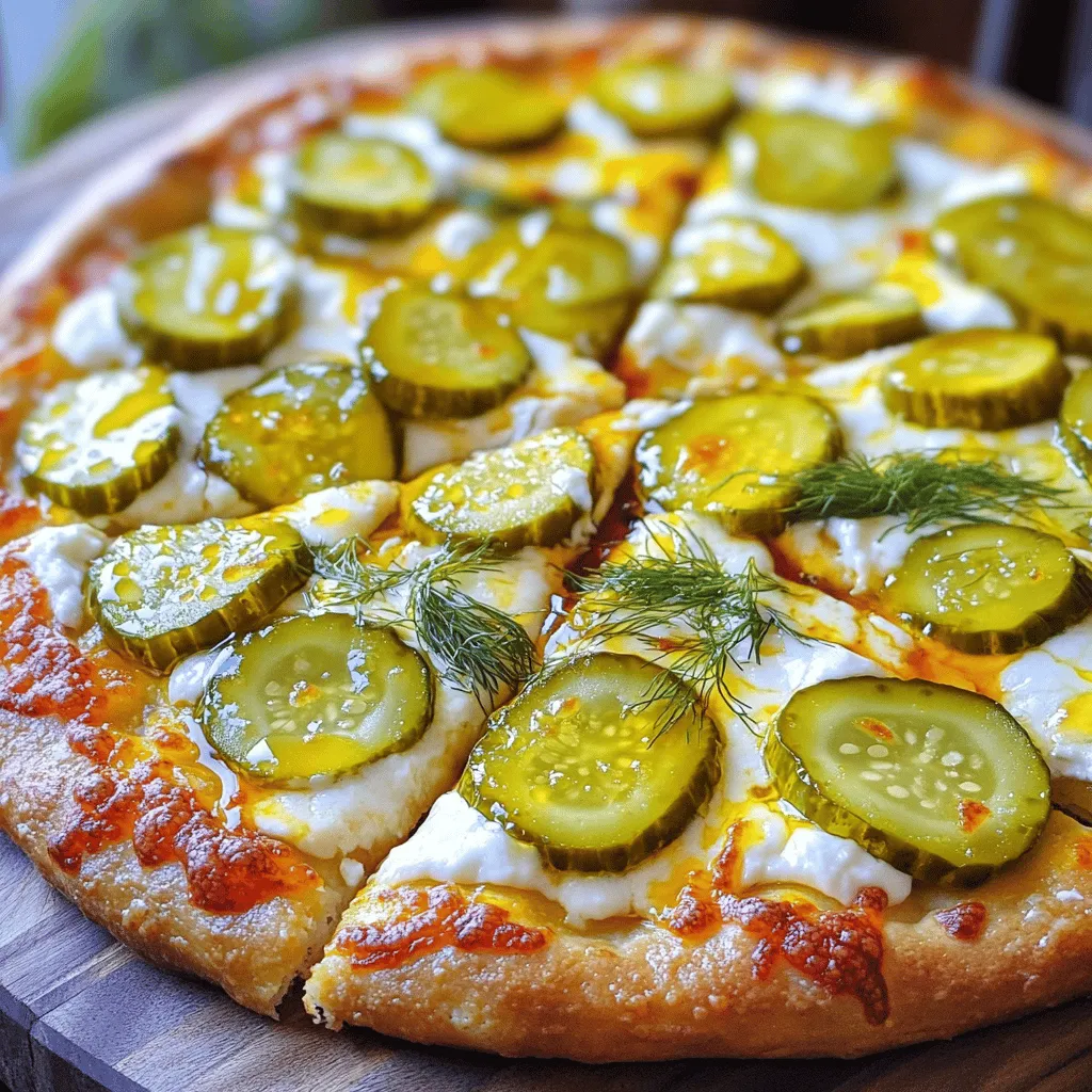 Dill Pickle Pizza with Spicy Honey Zesty Flavor Boost
