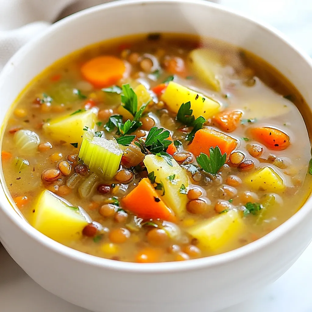 Lentil Potato Soup Hearty and Comforting Meal