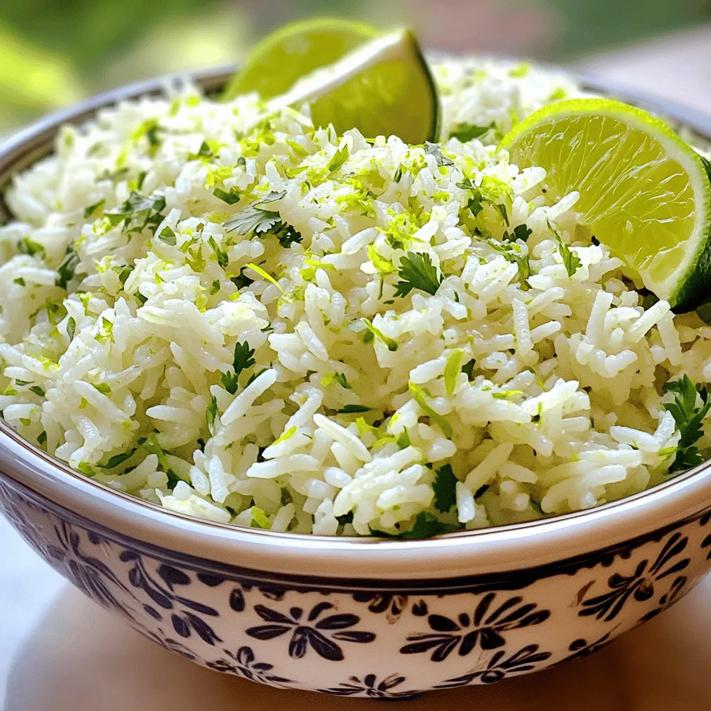 Zesty Cilantro Lime Rice Flavorful Side Dish Recipe