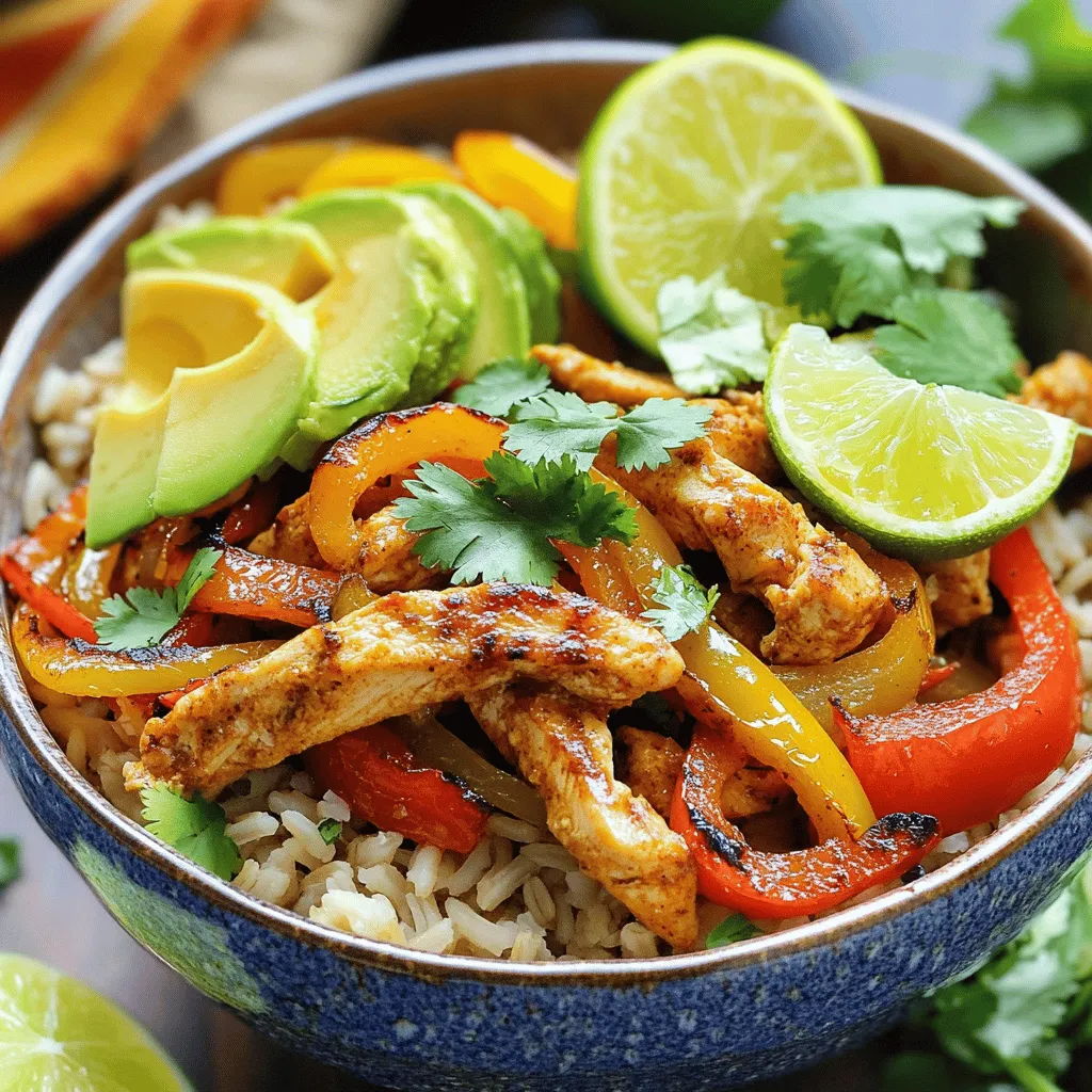 Satisfying Chicken Fajita Rice Bowls Quick and Easy