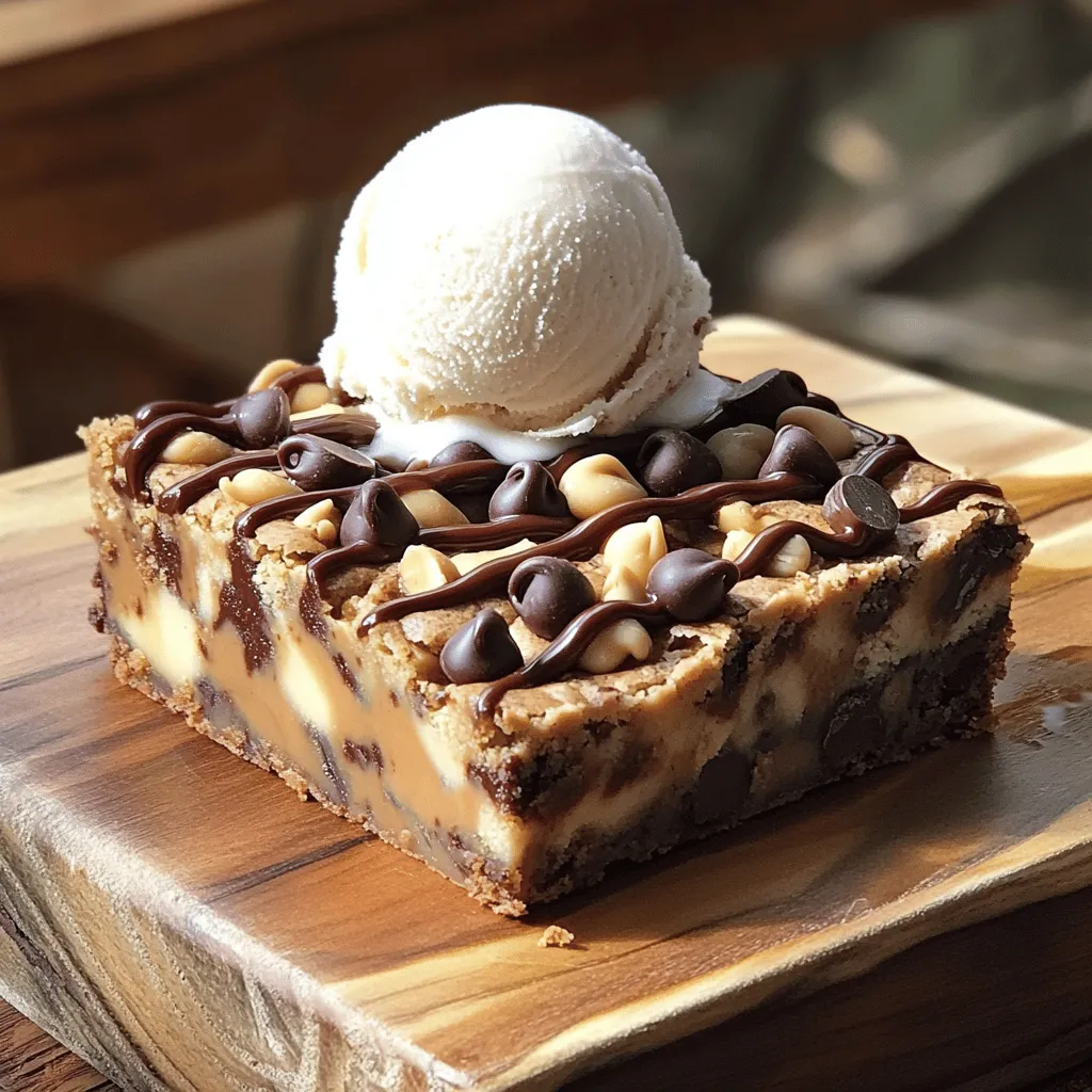 Peanut Butter Chocolate Chip Blondies Easy and Delicious