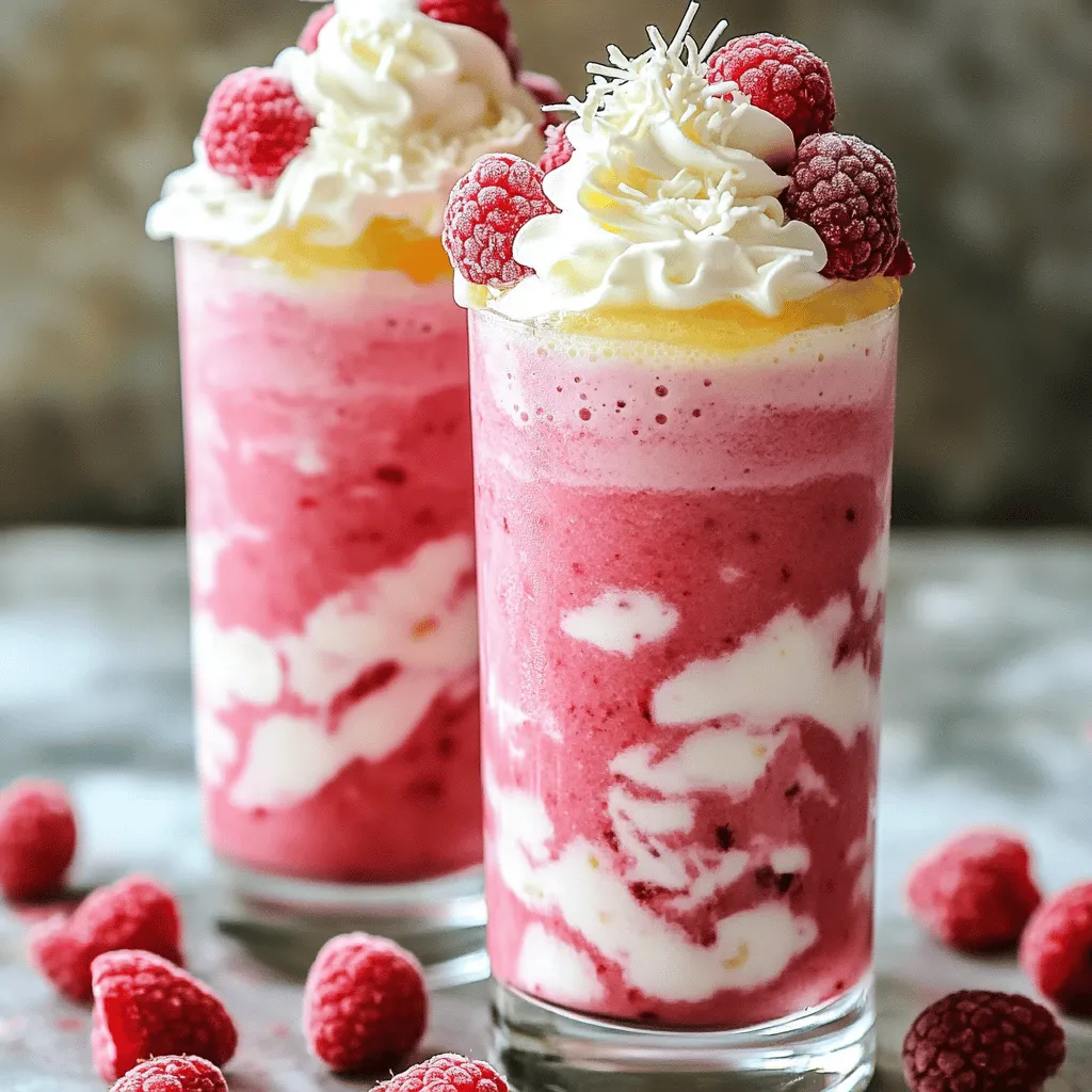 Raspberry White Chocolate Frappe Delightful Treat