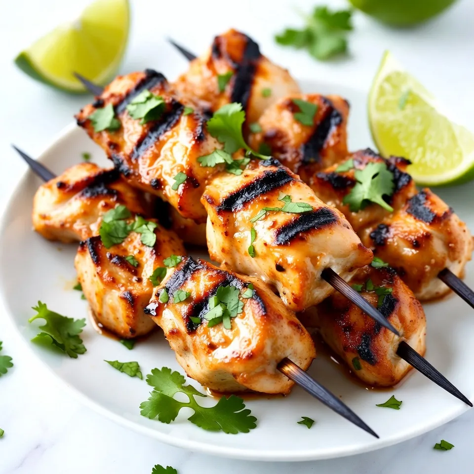 Coconut Lime Chicken Skewers Tasty Grilled Delight