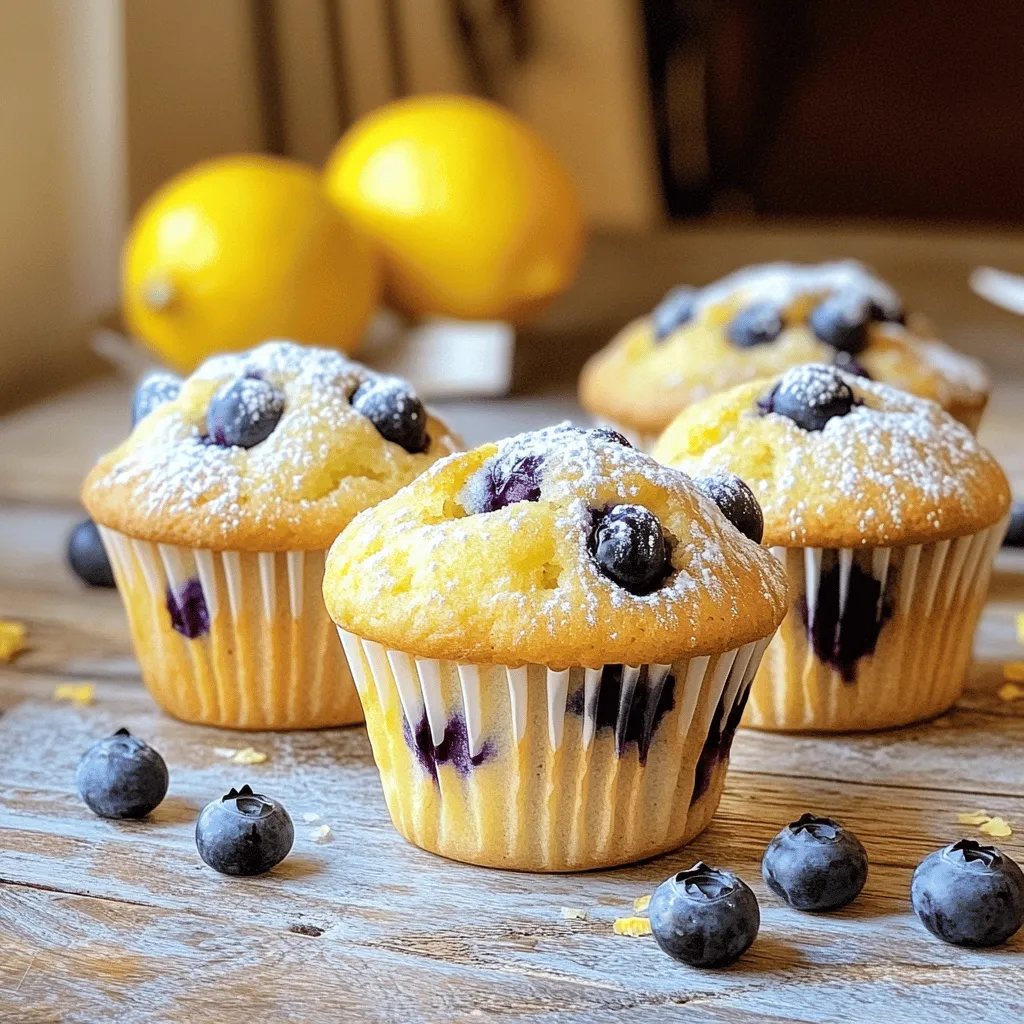 Lemon Blueberry Muffins Simple and Tasty Recipe