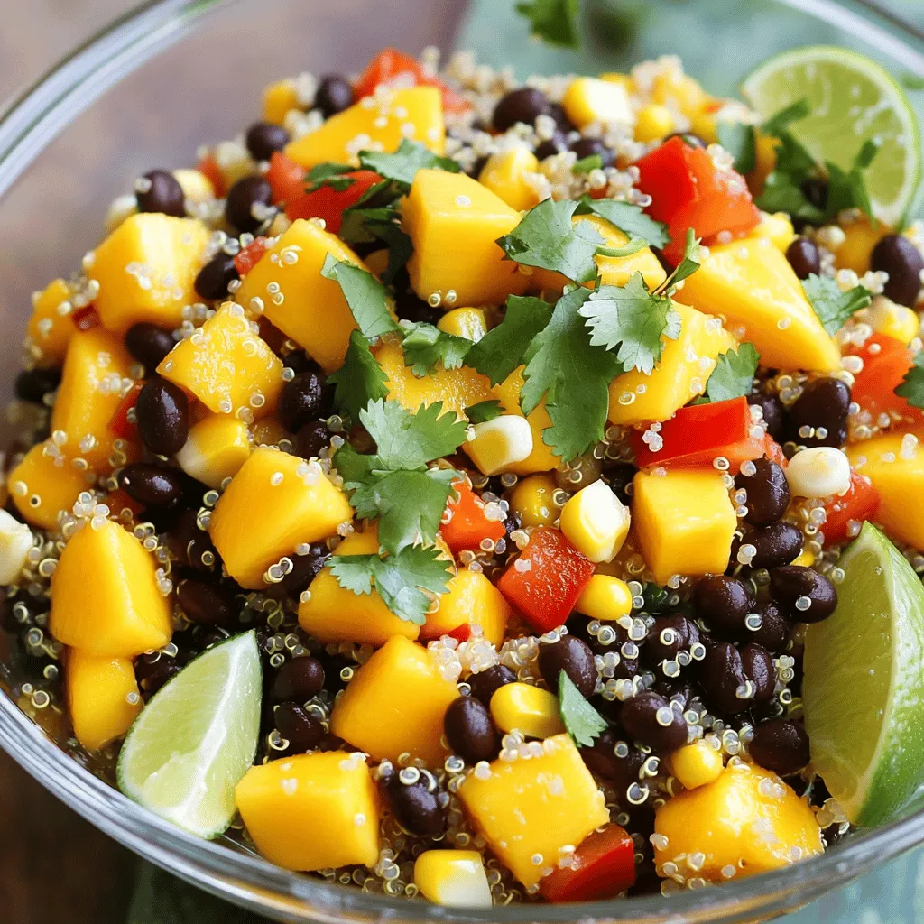 Mango Black Bean Quinoa Salad Fresh and Flavorful Dish
