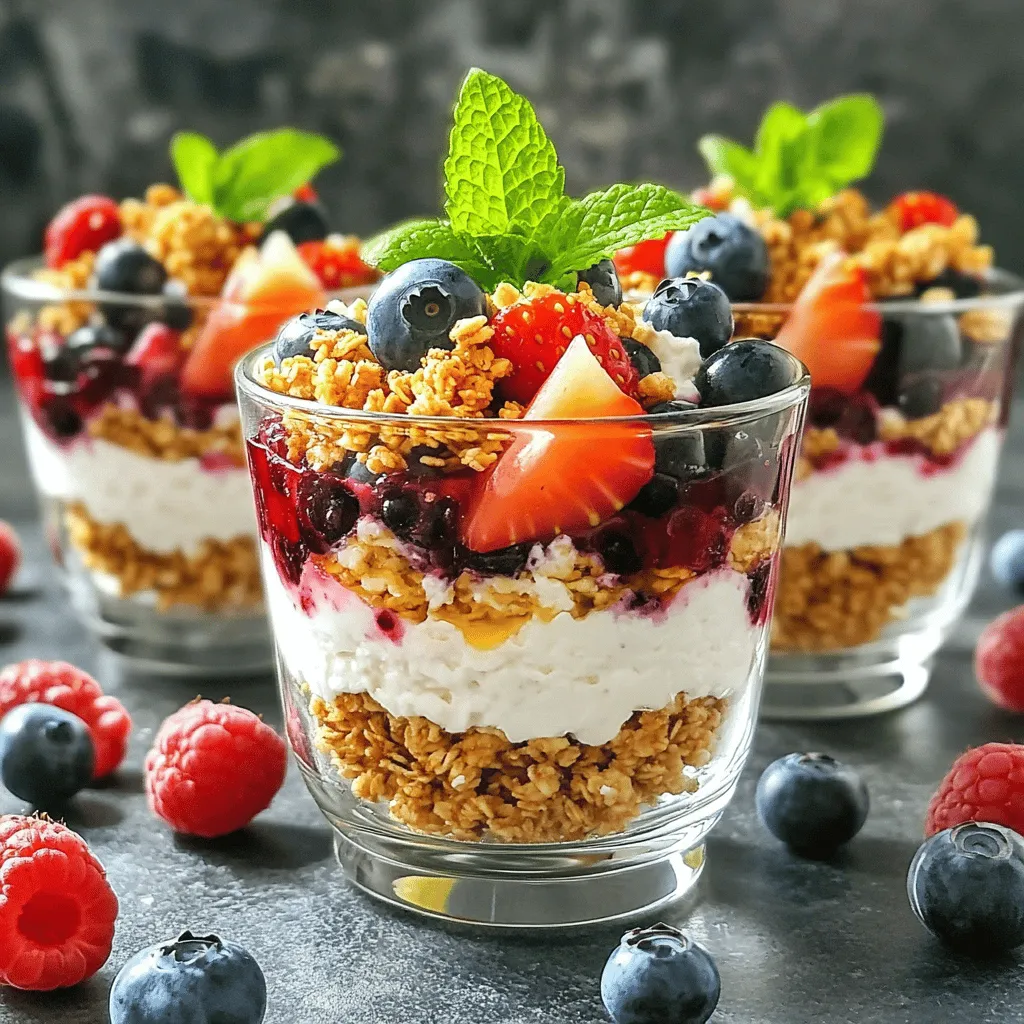 Cottage Cheese Berry Parfaits Fresh and Nutritious Treat
