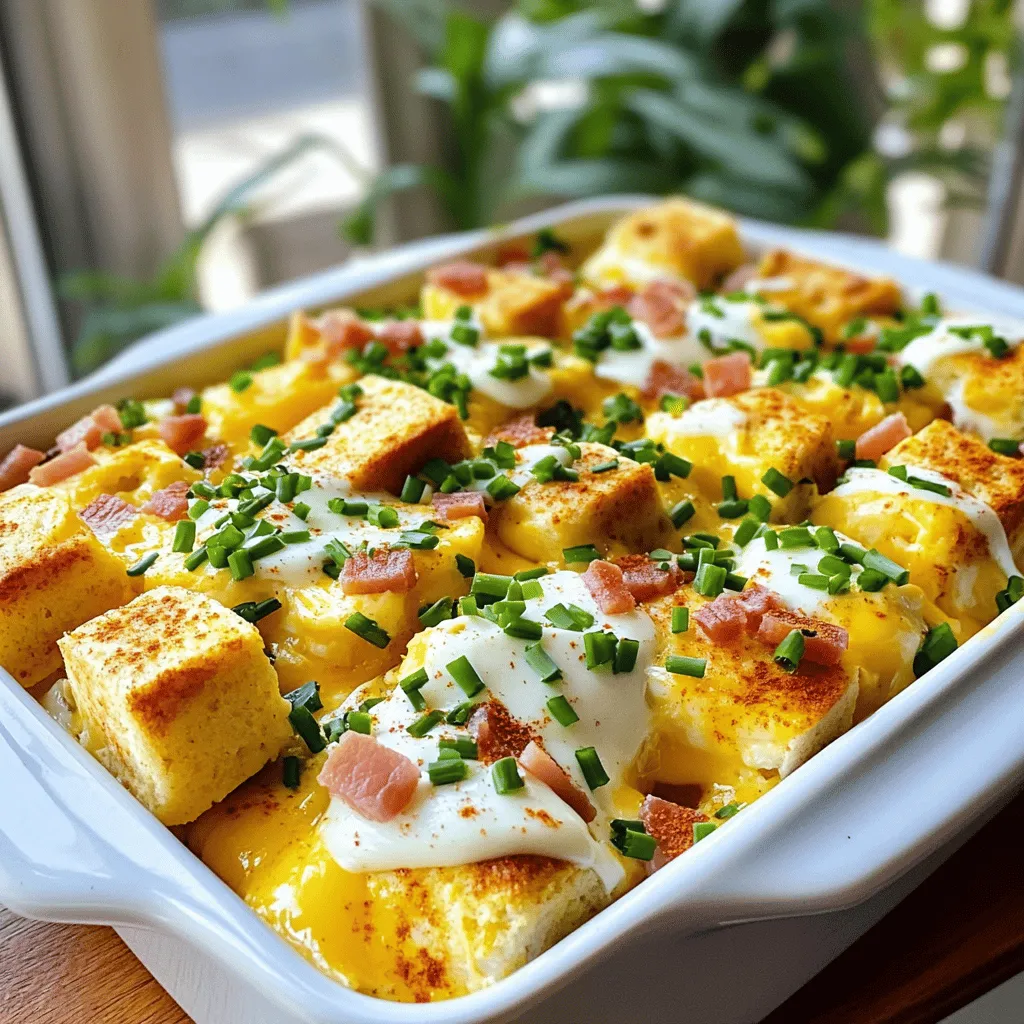 Overnight Eggs Benedict Casserole Quick and Simple Meal
