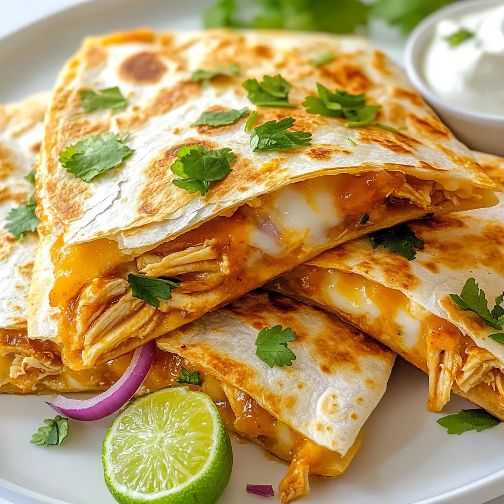 BBQ Chicken Quesadillas Tasty and Simple Recipe