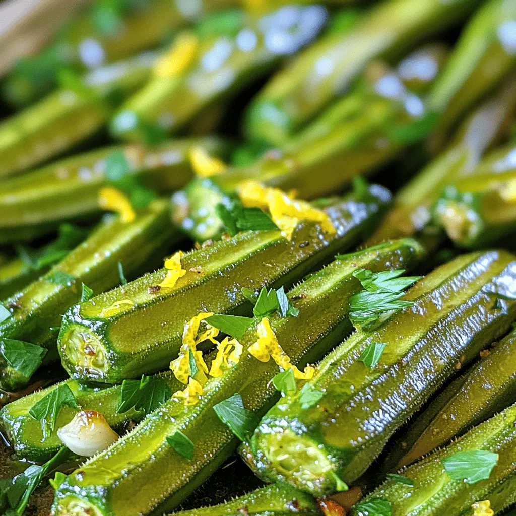 Lemon Herb Roasted Okra Flavorful and Easy Recipe
