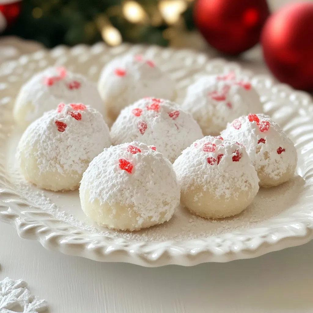 Peppermint Snowball Cookies Delightful Holiday Treat
