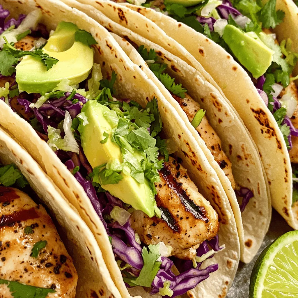 Coconut Lime Chicken Tacos Tasty and Quick Meal