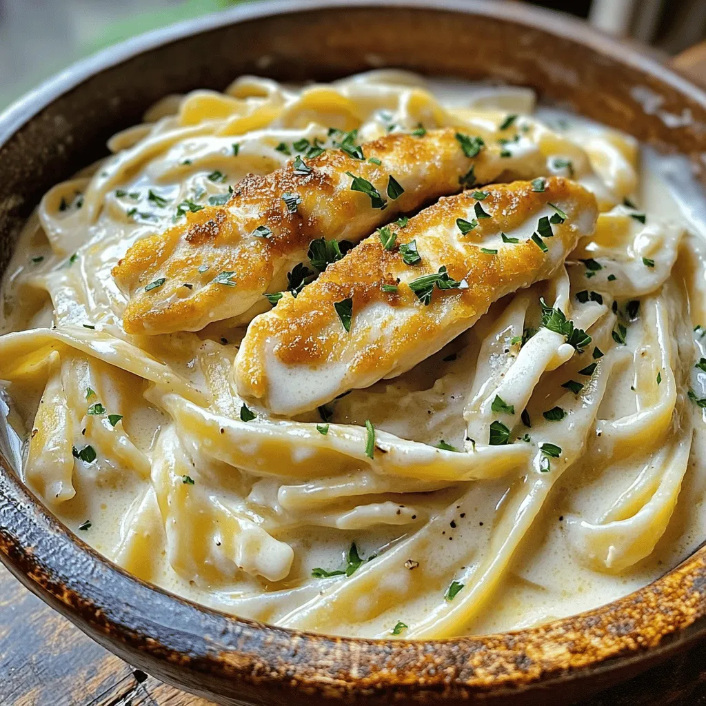 Classic Chicken Alfredo Creamy and Comforting Dish