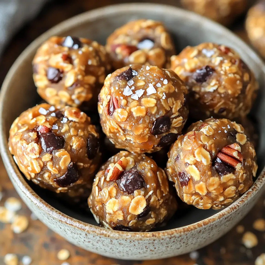 No Bake Salted Caramel Energy Bites Delightful Snack