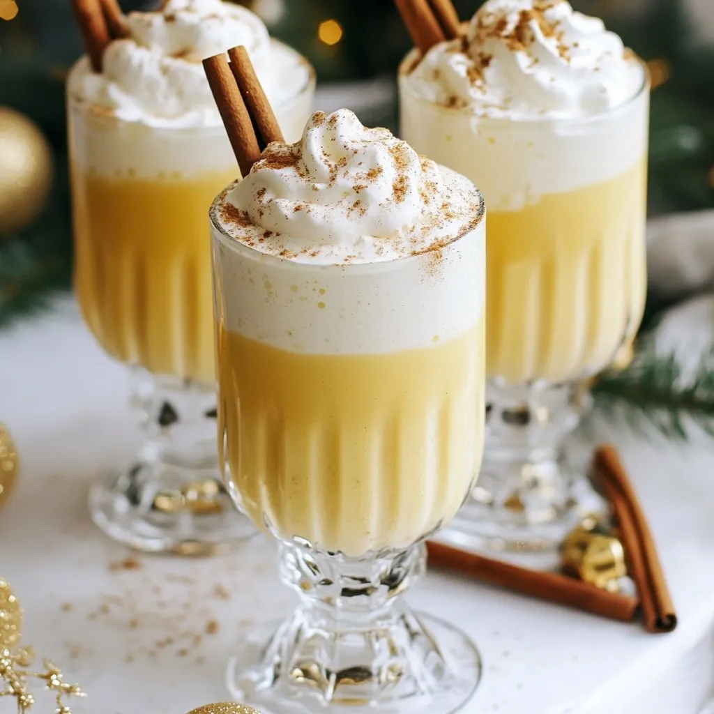 Eggnog Champagne Fizz Festive and Flavorful Drink
