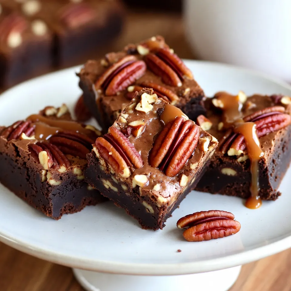 Caramel Pecan Turtle Brownies Irresistible Delight