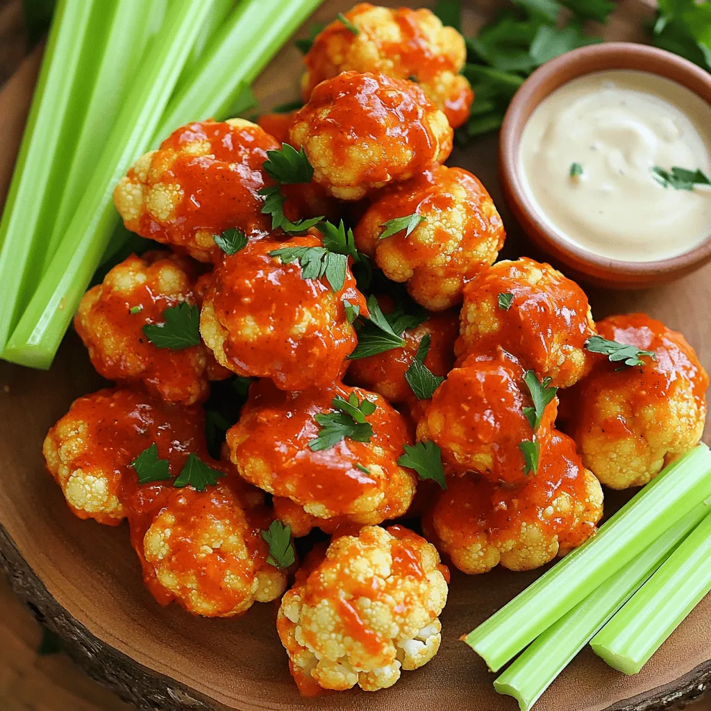 Vegan Buffalo Cauliflower Bites Crispy and Flavorful Treat