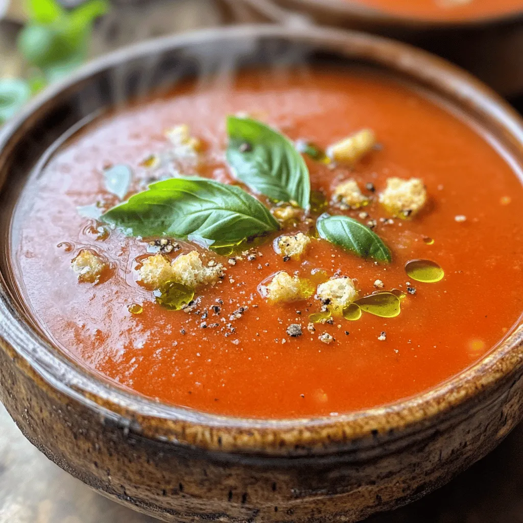 Creamy Tomato Basil Soup Fresh and Tasty Recipe