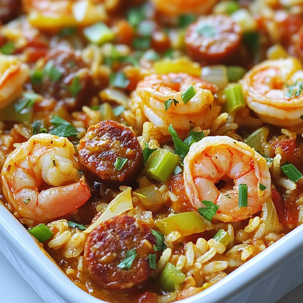One Pot Shrimp and Sausage Jambalaya Flavor Boost