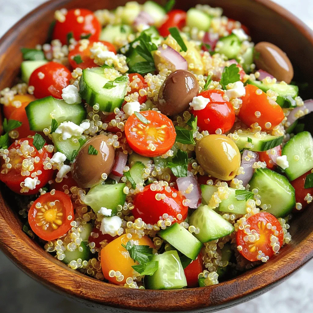 Savory Quinoa Salad with Feta Quick and Healthy Dish