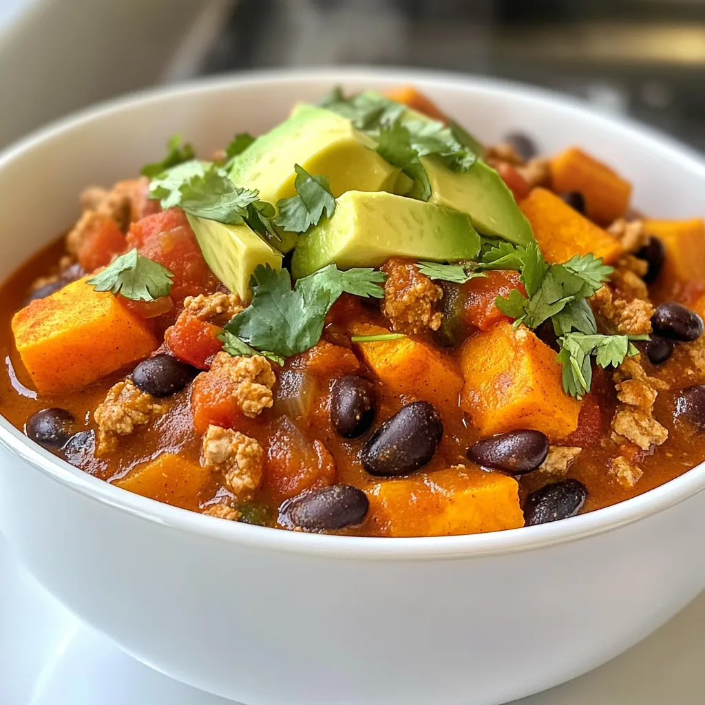 Turkey Sweet Potato Chili Hearty and Flavorful Dish