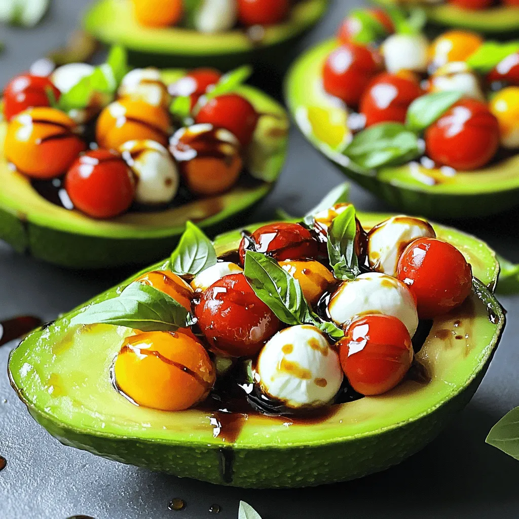 Caprese Stuffed Avocados Tasty and Fresh Delight