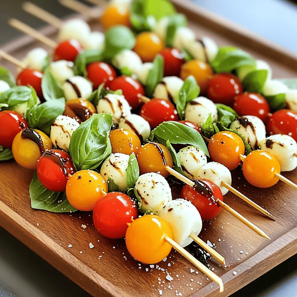 Easy Caprese Skewers Flavorful and Simple Appetizer
