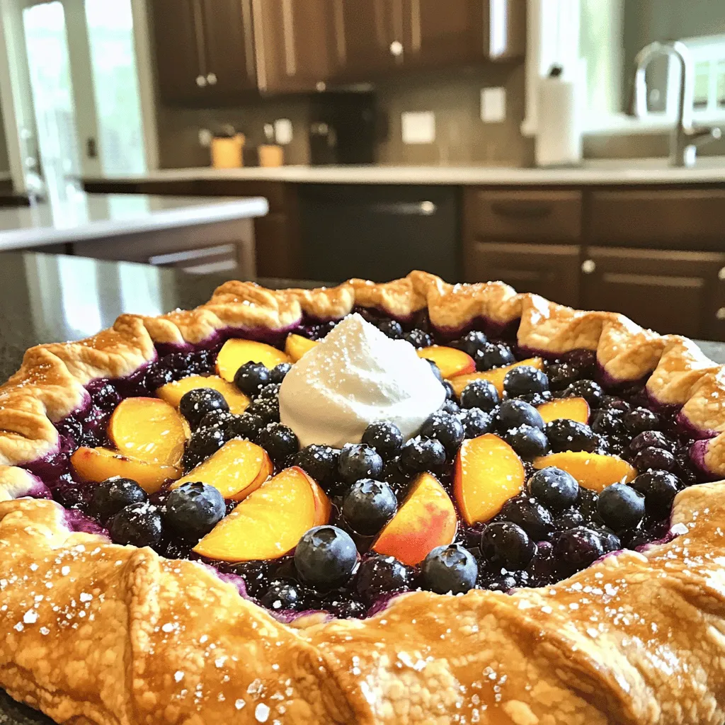 Peach Blueberry Galette Delightfully Simple Recipe