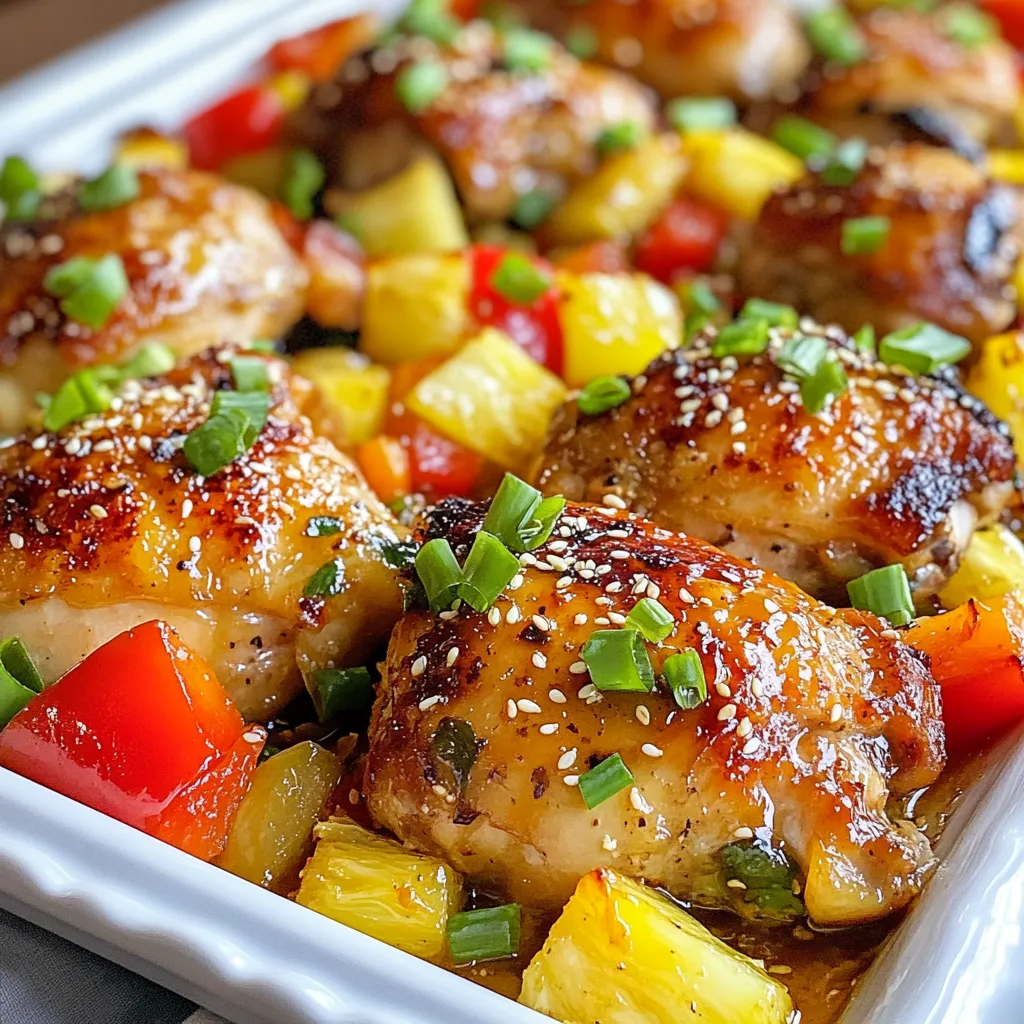Hawaiian Chicken Sheet Pan Dinner Quick and Tasty Meal