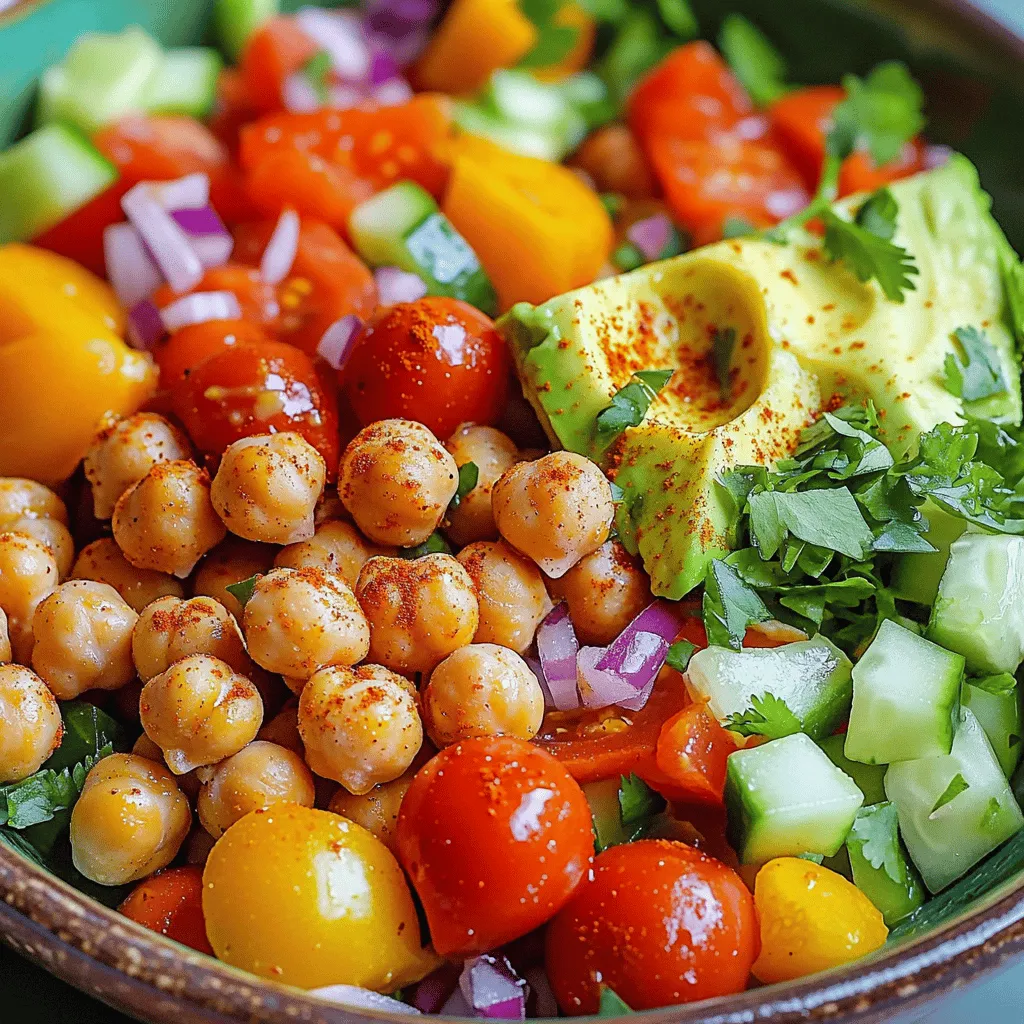 Crispy Chickpea Salad Fresh and Flavorful Delight