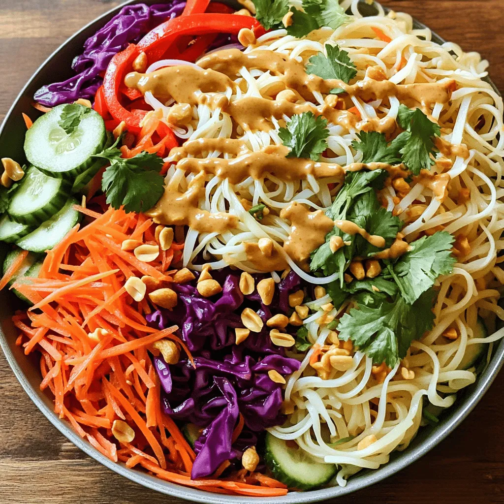 Thai Peanut Noodle Salad Flavorful and Fresh Dish