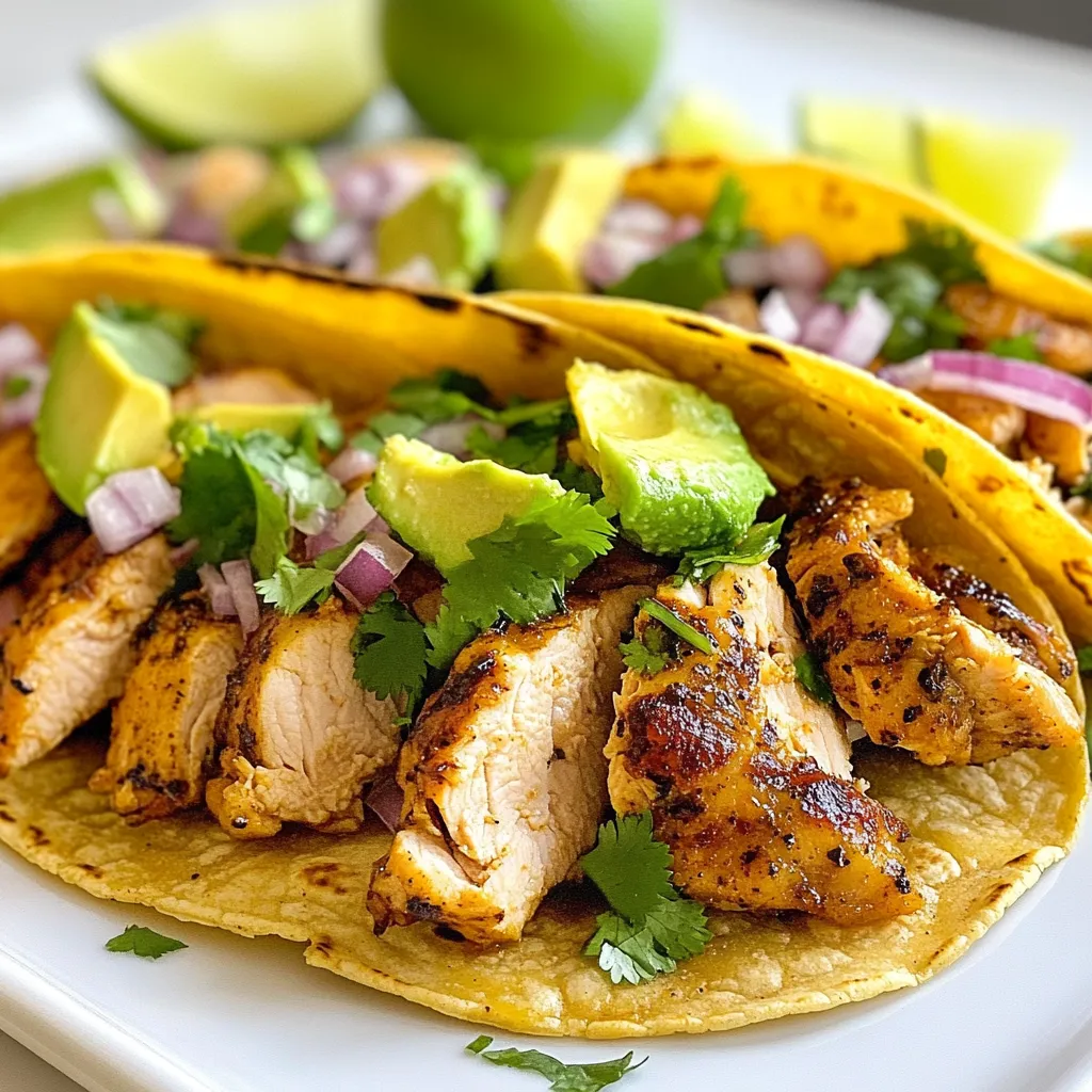 Savory Chicken Street Tacos Quick and Easy Recipe