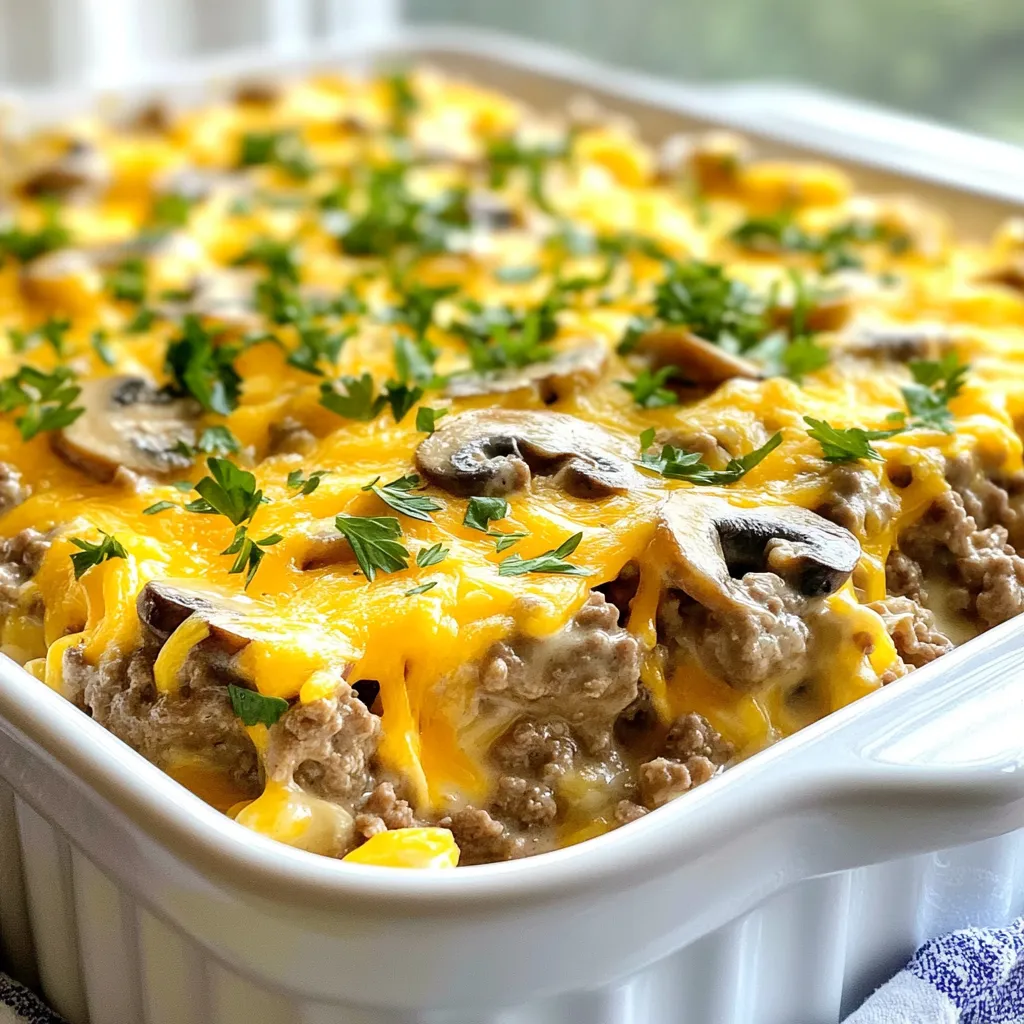 Keto Beef Stroganoff Casserole Simple and Satisfying