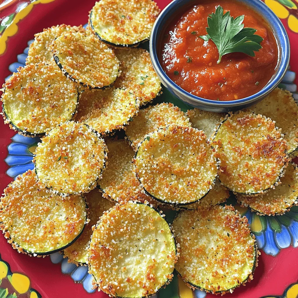 Parmesan Crusted Zucchini Chips Crispy and Flavorful