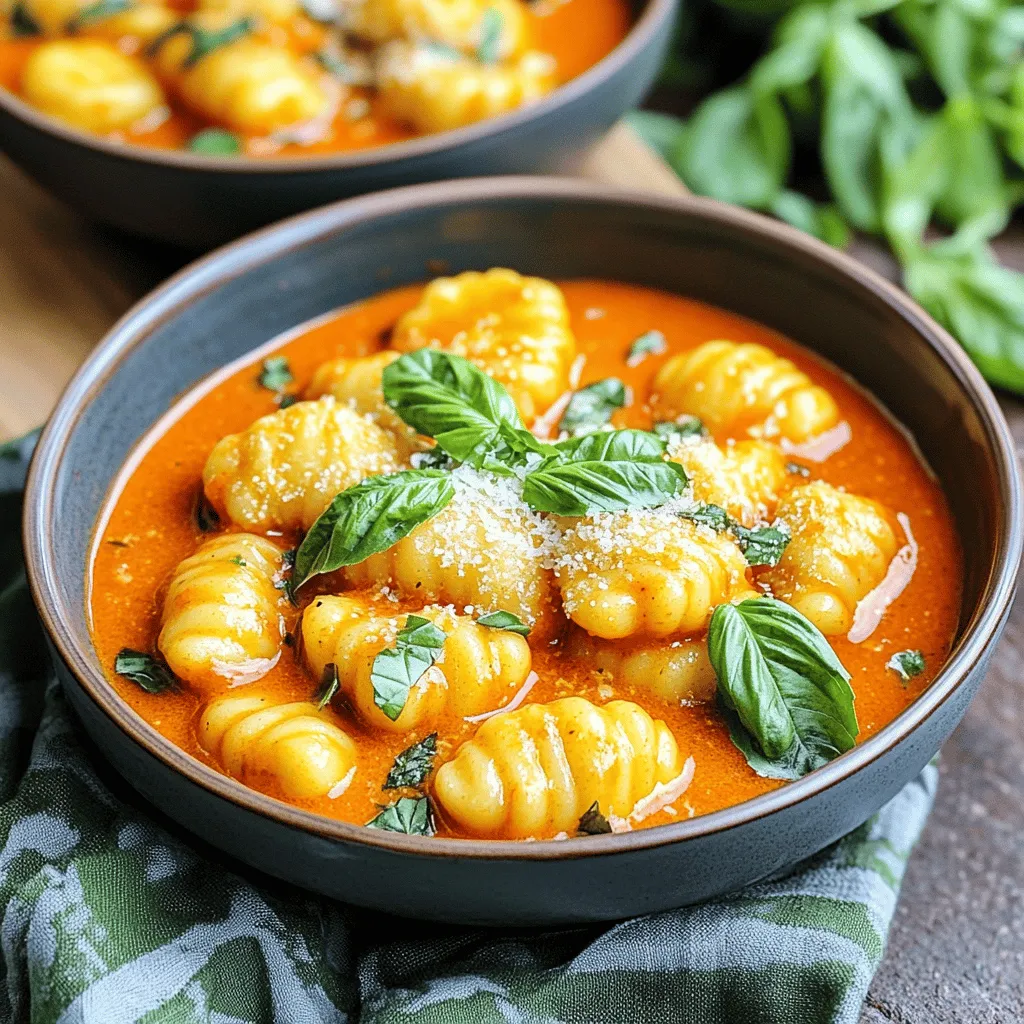 One Pot Creamy Tomato Basil Gnocchi Delight