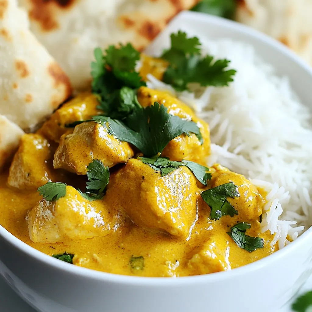 Indian Coconut Chicken Korma Flavorful and Simple Dish