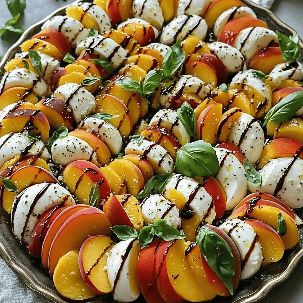 Peach Caprese Salad Fresh and Flavorful Delight