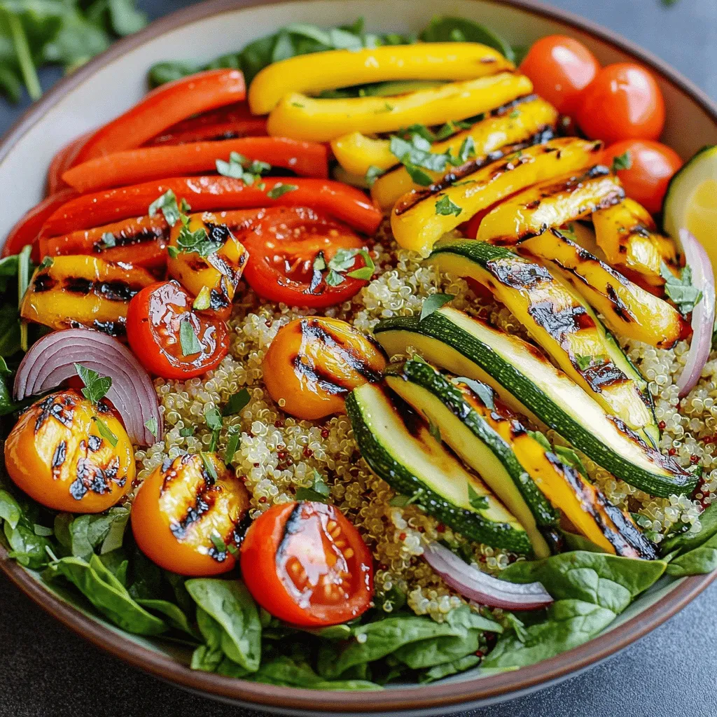 Grilled Vegetable and Quinoa Salad Fresh and Zesty Dish