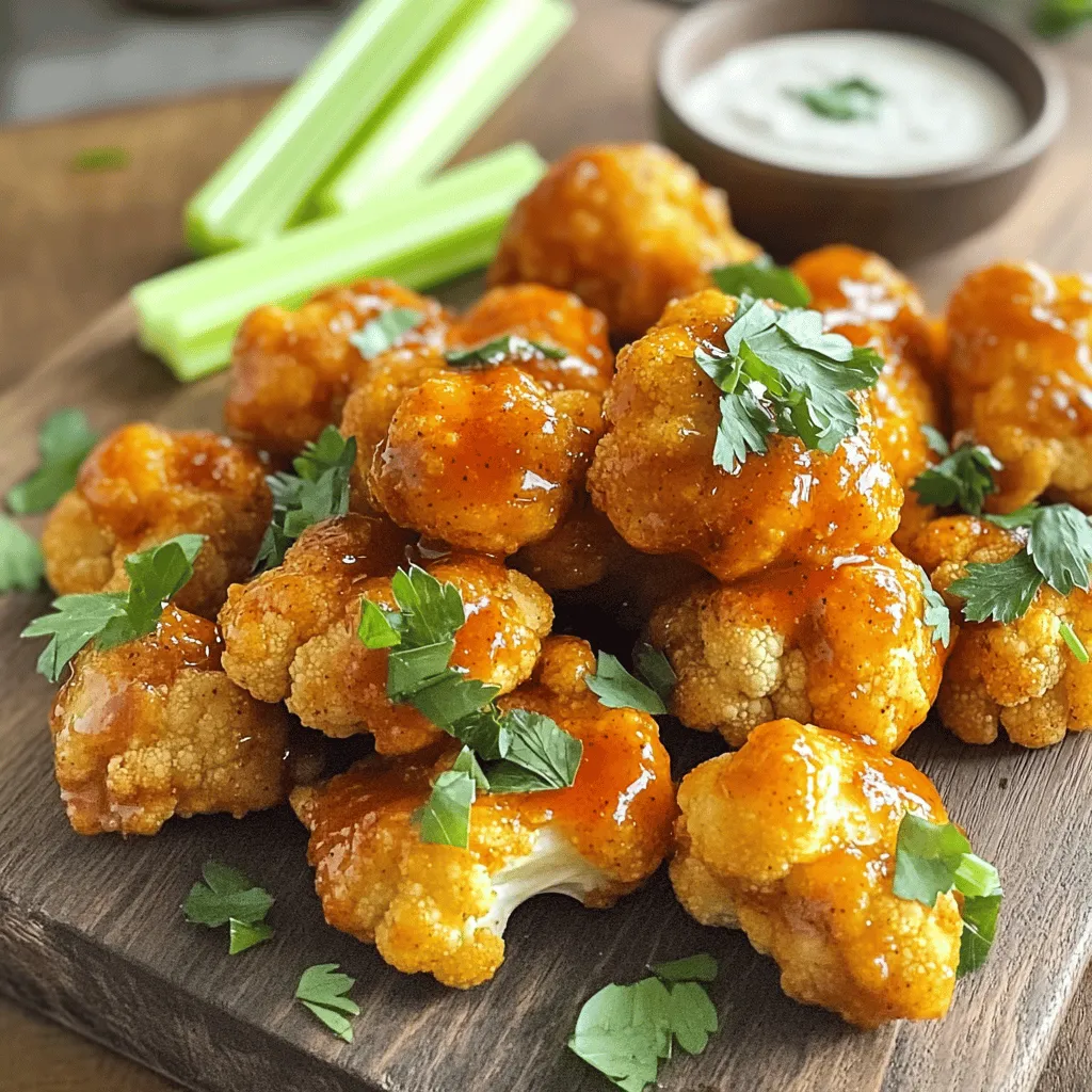 Vegan Cauliflower Buffalo Wings for Crispy Delight