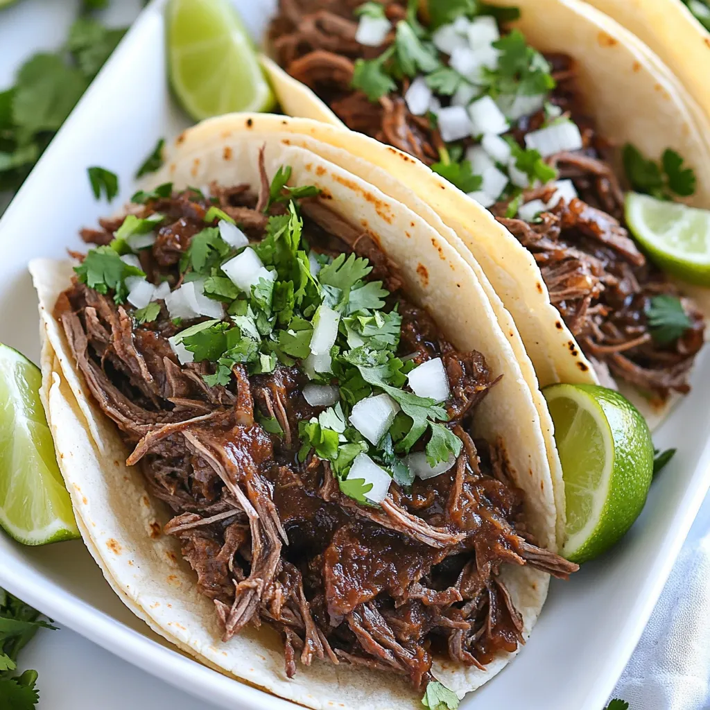 Slow Cooker Beef Barbacoa Tacos Flavorful Feast