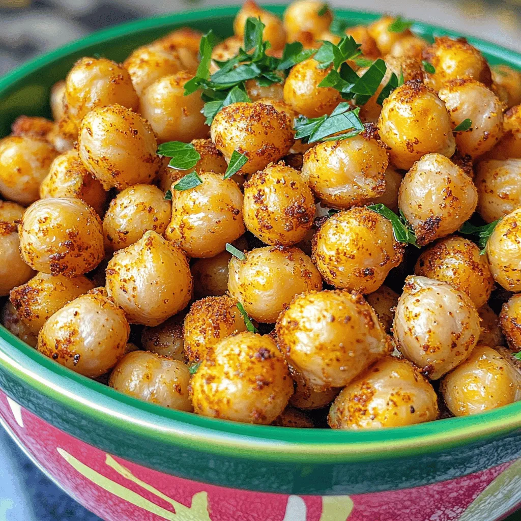 Crispy Air Fryer Chickpeas Flavorful Snack Delight