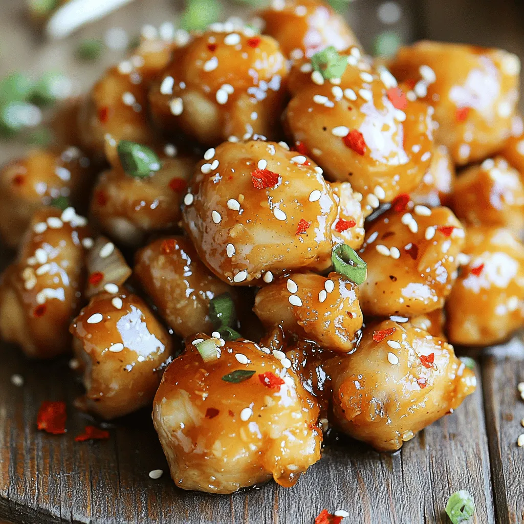 Spicy Honey Garlic Chicken Bites Irresistible Treat