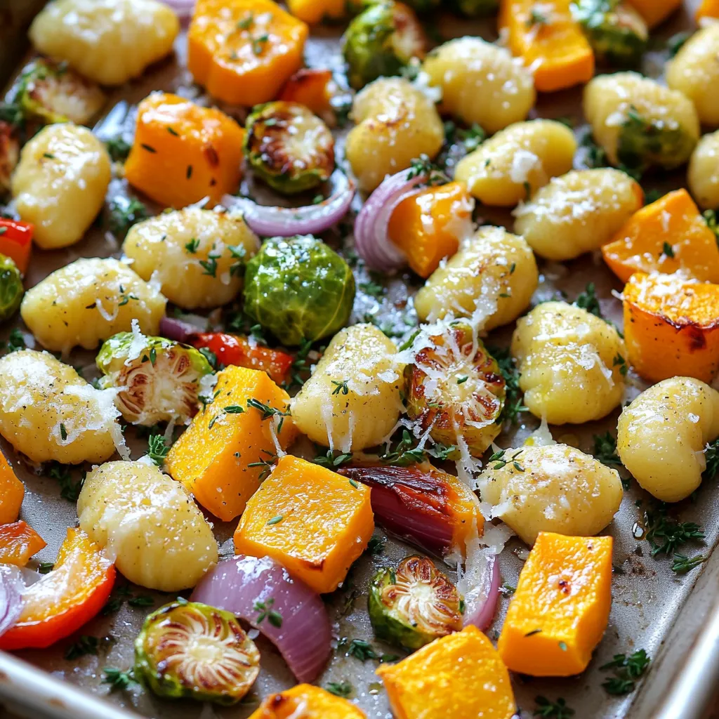 Sheet Pan Crispy Gnocchi Fall Veggies Delight