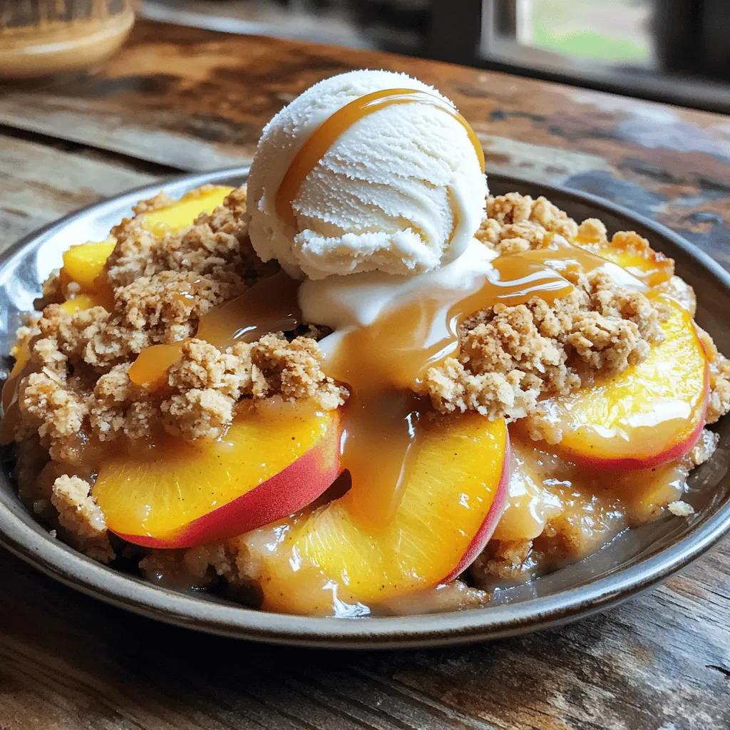 Easy Peach Crisp Simple and Delicious Dessert Recipe
