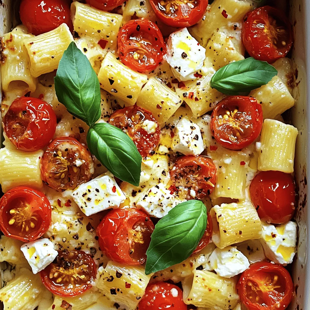 Baked Feta Pasta with Cherry Tomatoes Delightful Recipe