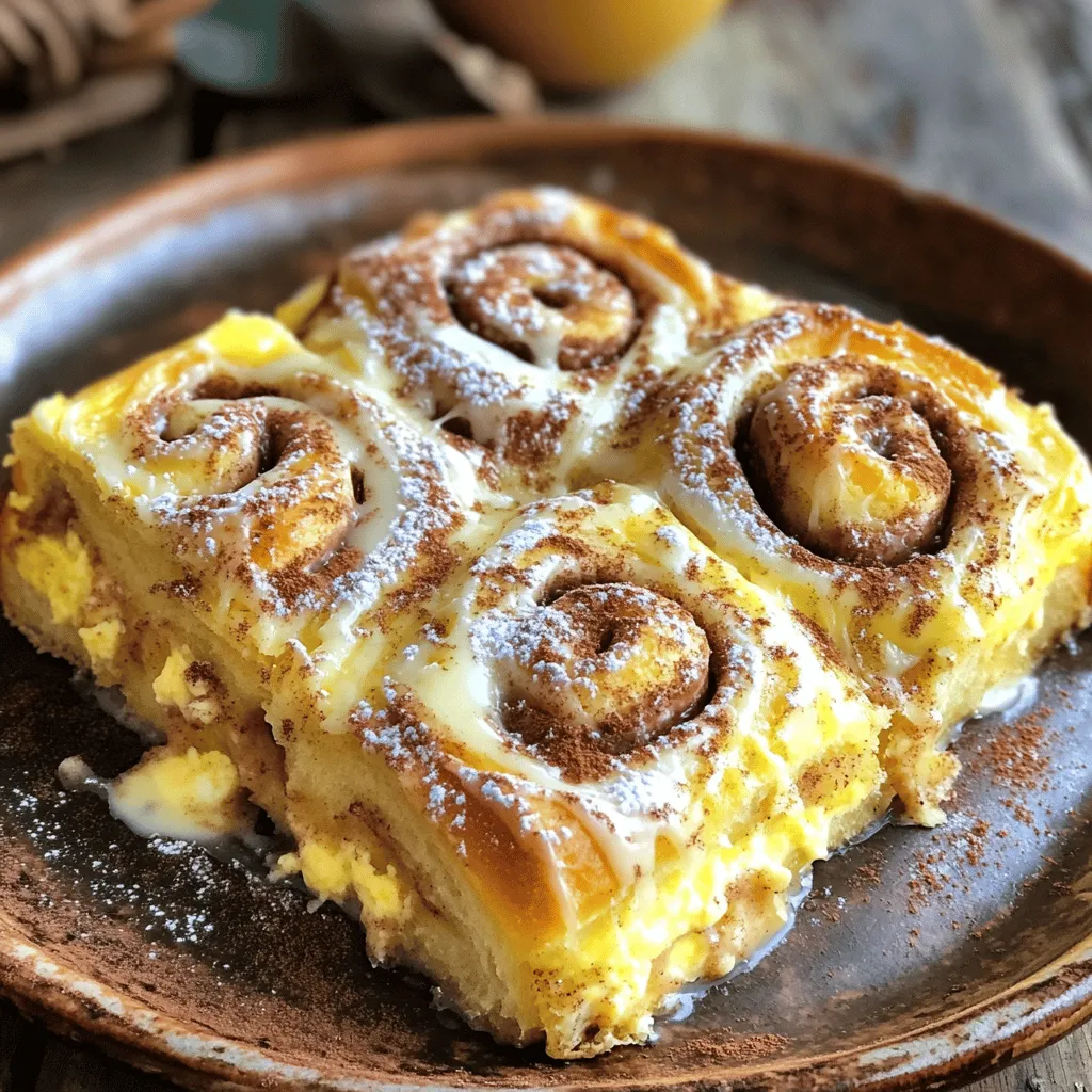To make a great cinnamon roll casserole, you need these key items: