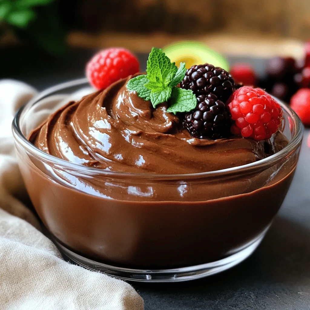 Vegan Chocolate Avocado Mousse Rich and Creamy Delight