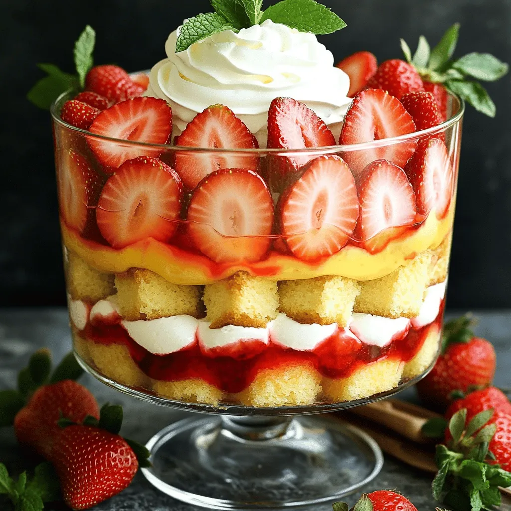 Strawberry Shortcake Trifle Delightful Summer Dessert