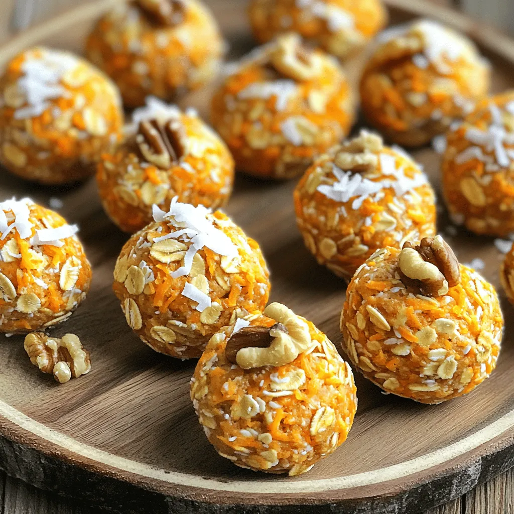 Carrot Cake Energy Bites Healthy and Tasty Snack