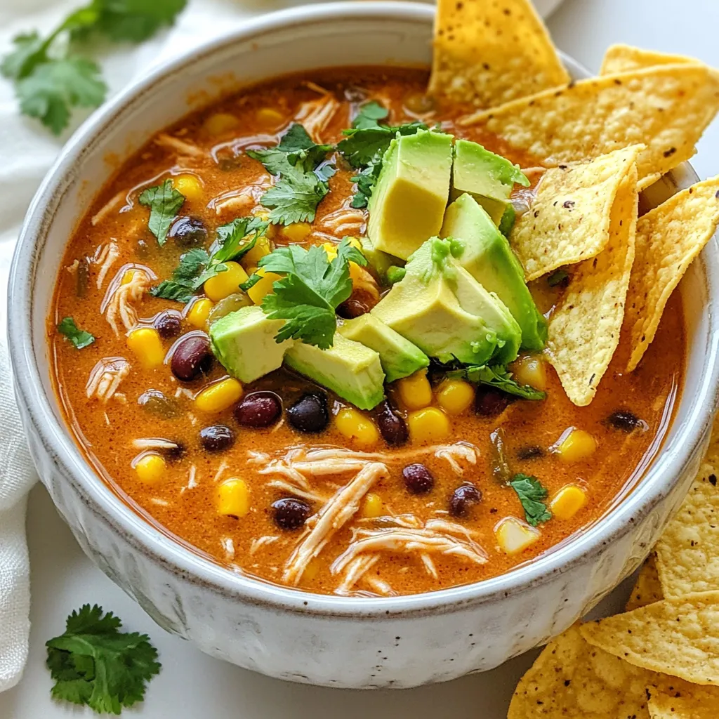 Chicken Enchilada Soup Flavorful and Easy Recipe