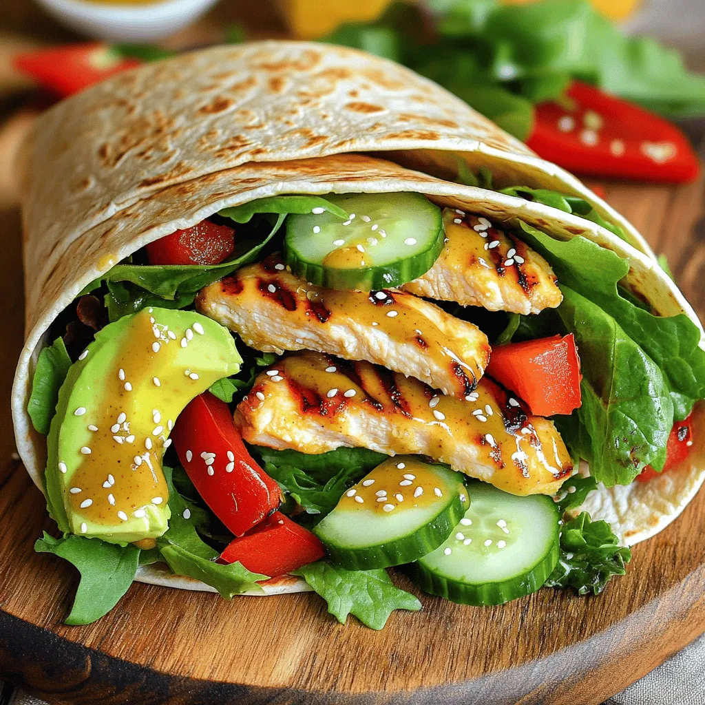 Honey Mustard Chicken Wraps Tasty and Easy Recipe